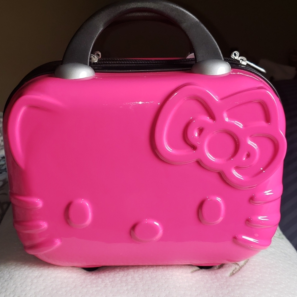 Hello kitty hard shell makeup/travel case